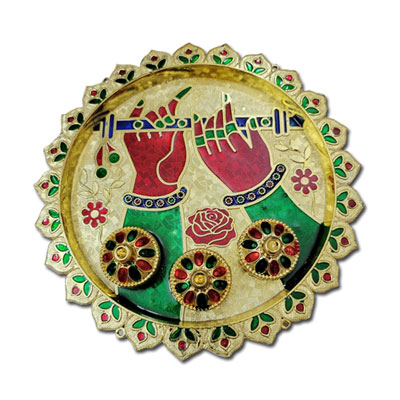"Rakhi Thali-999-019 - Click here to View more details about this Product